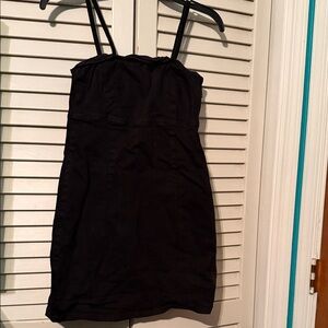 Black Denim Mini Dress